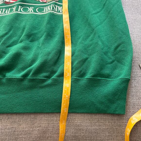 Vintage 1989 Getting Ready For Christmas 3D Graphics Sweatshirt XL - Picture 7 of 7